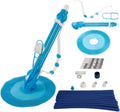 Zwembadrobot Xeuemtey Automatische zwembadstofzuiger, met 10 slangen, blauw, algemene zwembadreiniger, voor bovengronds en ondergronds zwembadpuin