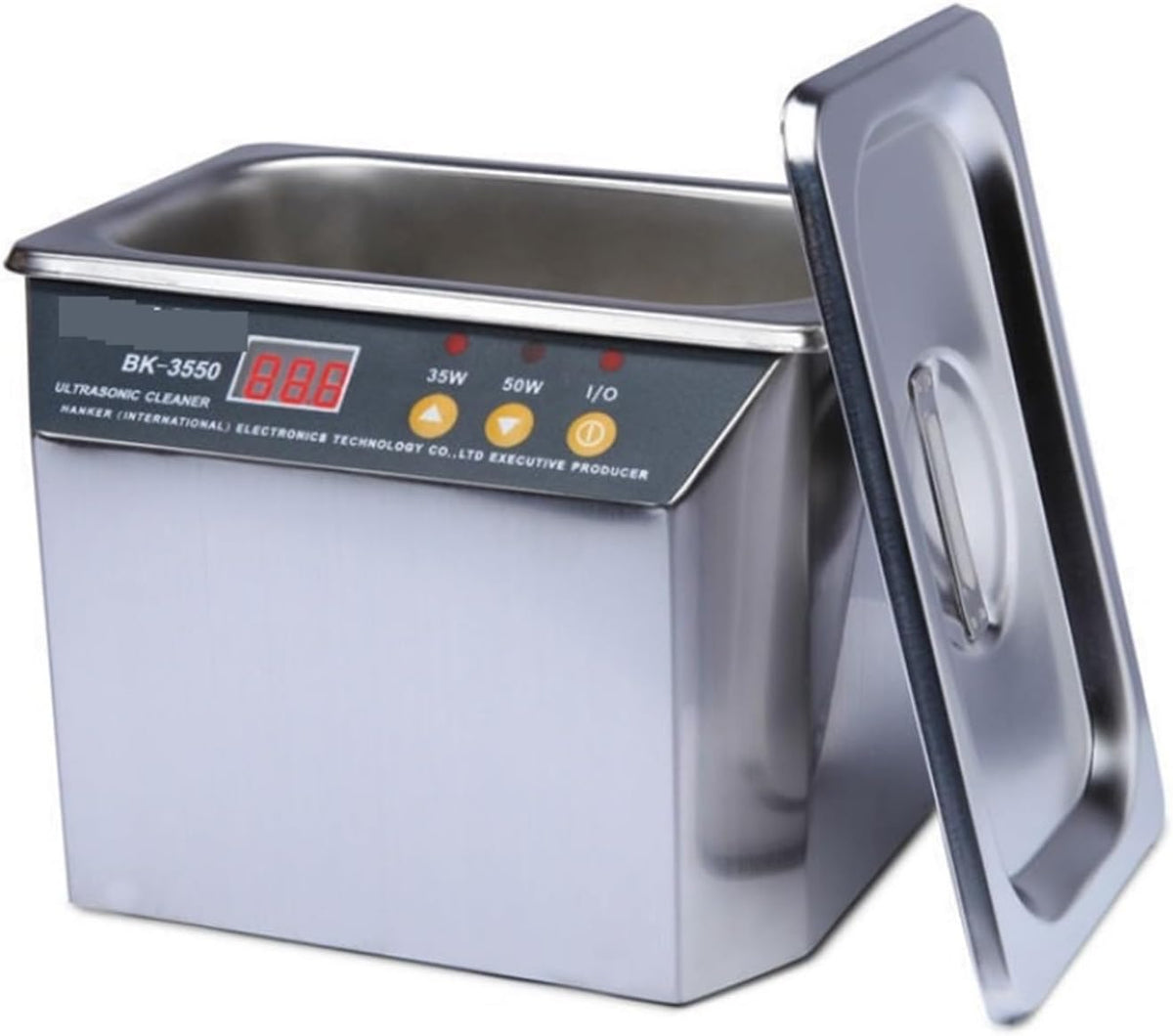Hualuck Ultrasone reiniger reinigingsmachine, 800 ml, 35 W/50 W, horloge, met valse tanden, brillen, sieraden, jadesieraden, diamantringreiniger