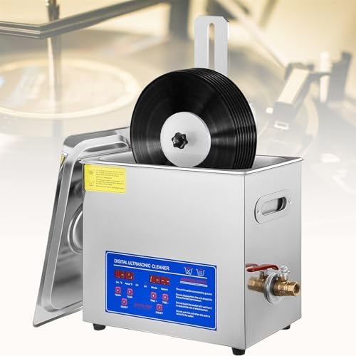 Ultrasone reiniger Commerciële Reinigingsmachine, 40KHz, voor Vinylplaten, Juwelen en Horloges, Frequentie, voor het Diepe Schoonmaken, met Droogrek