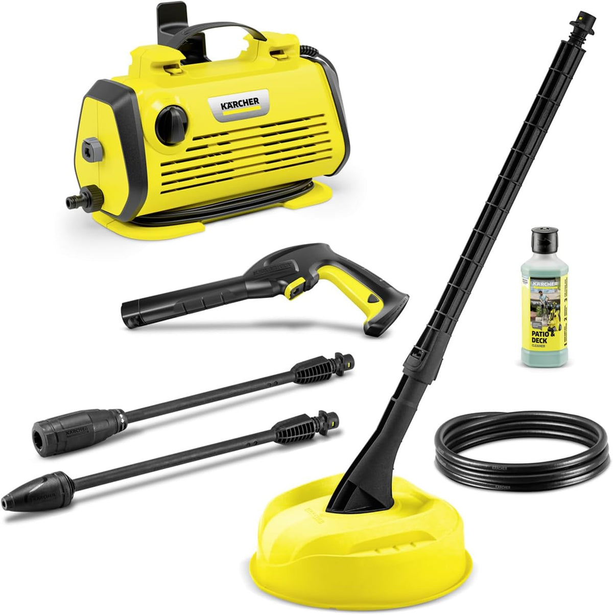 Hogedrukreiniger Kärcher K 3 Horizontaal Plus Home, druk: max. 120 bar, afgifte: 380 l/u, gewicht: 6,1 kg, oppervlakte: 25 m2/u, vuilfrees, straallans