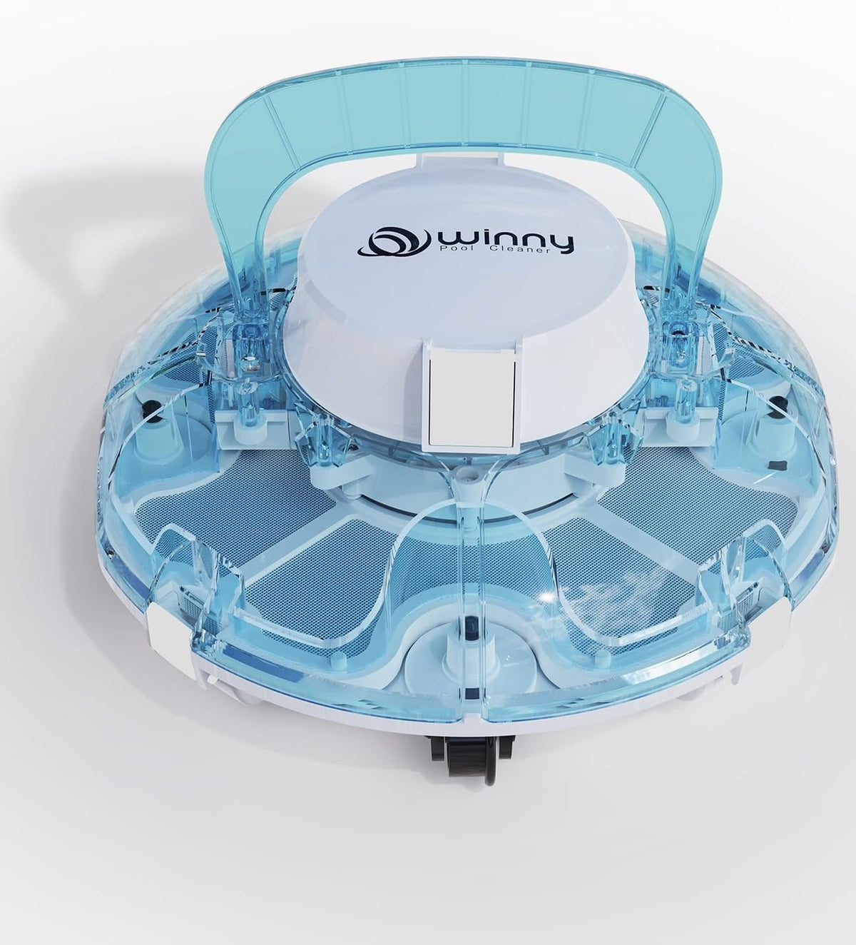 Winny POOL Cleaner Zwembadrobot Winny 200P, batterijduur: 80 minuten, voor bovengrondse zwembaden 60 m2, automatische parkeerfunctie (blauw-wit)
