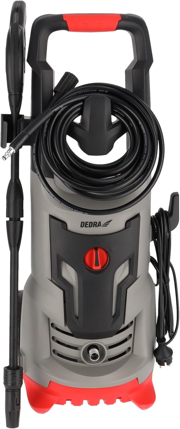 Dedra Hogedrukreiniger, 2400 W 120/180 bar, 480 l/u, 8 m slang, tuinreiniger, aluminium pomp, koperen motorwikkeling, automatische stopfunctie