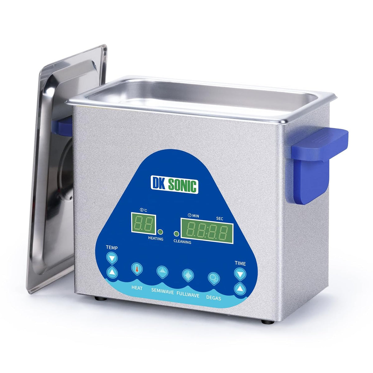 Ultrasone reiniger DK Sonic 3L 120W Ultrasoon, met Verwarming & Timer, Horloges (Inclusief Mandje), Juweel Reiniger, Digitale Bediening, voor Juweel