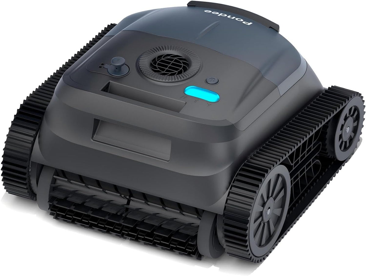 Pondee Zwembadrobot Upgrade (2026) X5 Poolroboter, 180 Min. Looptijd, Zwembadzuiger 21 m3/u Zuigkracht, 3 Borstelloze Motoren, met Accu