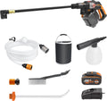 Hogedrukreiniger WORX Nitro WG633E.1 professionele Hydroshot accu- 20V, max. 56 bar, PowerShare 4,0 Ah accu & oplader, 220L/H, met accessoires