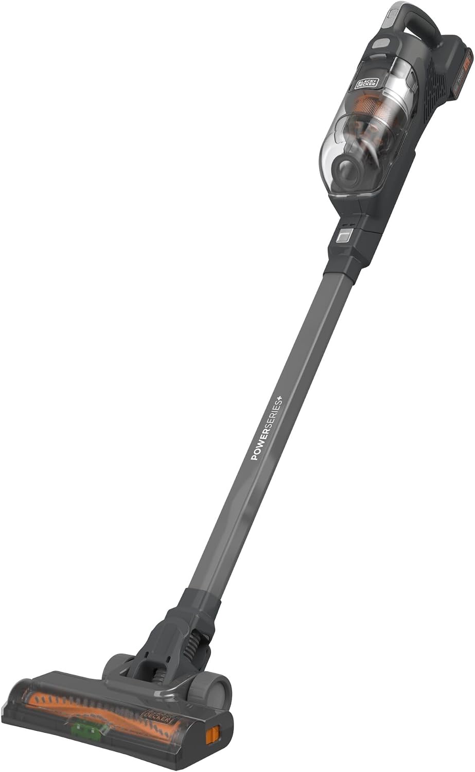 Handstofzuiger Black+Decker zwart+Decker, geïntegreerd filter en tank van 500 ml, 2-in-1 bezemstofzuiger, batterijduur van 40 minuten, Multi Kleuren
