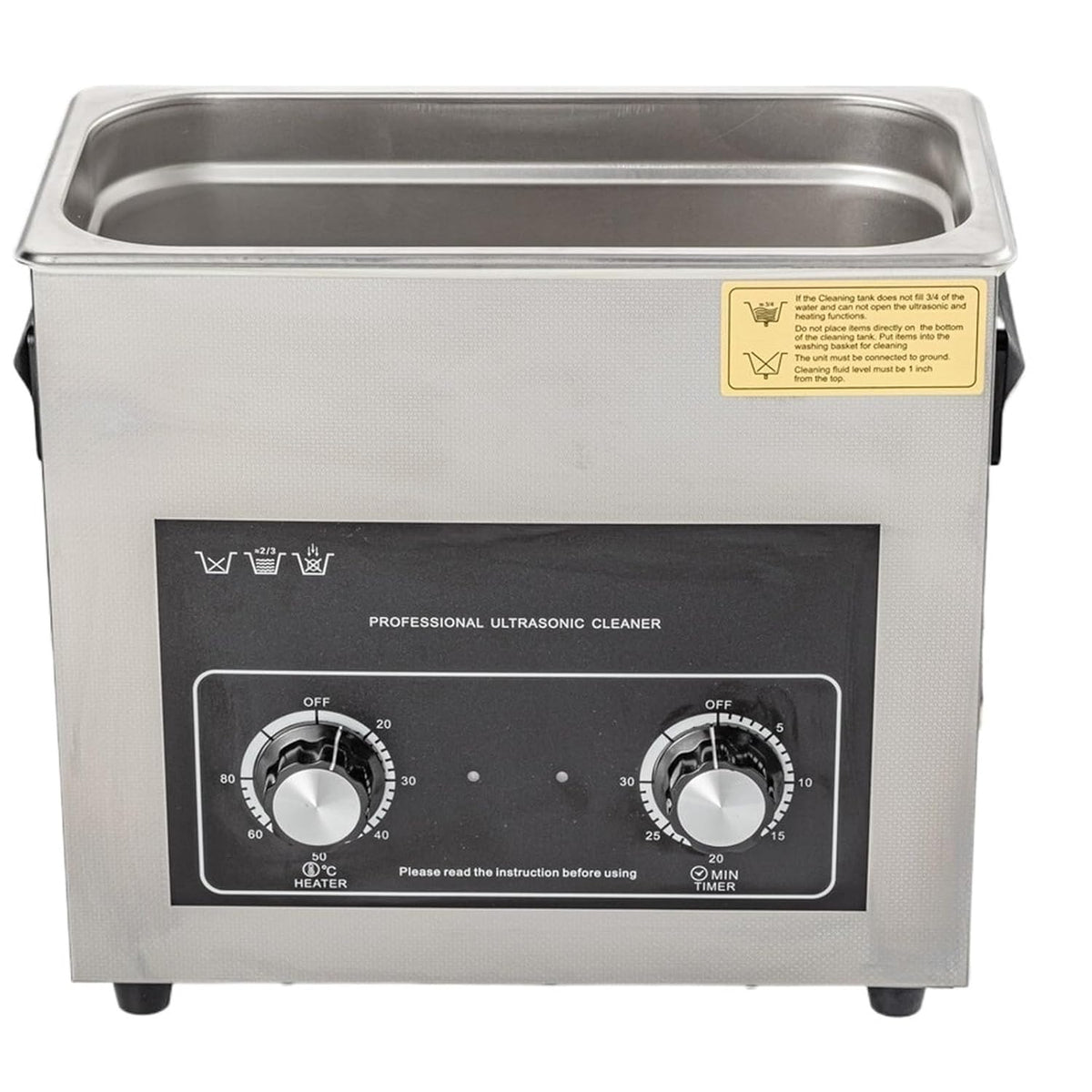 Tecjhjz Ultrasone reiniger reinigingsmachine, 6 l, draagbaar huishoudelijke apparaat, elektrisch reinigingsapparaat, voor brillen, horloges, oorbellen