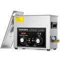 Creworks Ultrasone reiniger Ultrasoonreinigingsapparaat, 6,5 l, timer, roestvrij staal, met verwarming, voor tandprothesen, sieraden, brillen, met