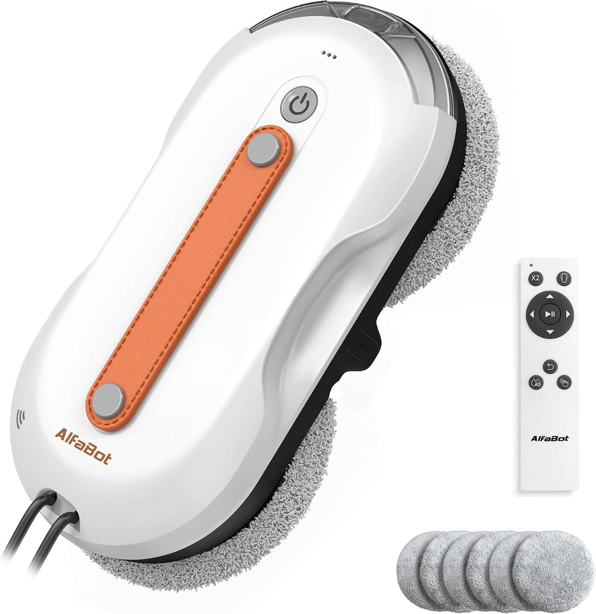 AlfaBot Raamreiniger X7 Pro Intelligente – streepvrije reiniging, voor ramen, tegels en gladde oppervlakken • bilaterale spray • Grote tank