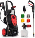 Lehmann Hogedrukreiniger Phoenix, 3000 W, max. 260 bar, 480 l/h debiet, 12 m Hogedrukslang, 4 Sproeiers, met Inductiemotor, met Accessoires Inbegrepen