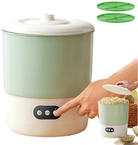 Doe-het-zelfkweeksets Huis en keuken, met 2 lagen en grote capaciteit, 3 verschillende seizoensstanden, 360° sproeifunctie, slimme bonenkiemmachine