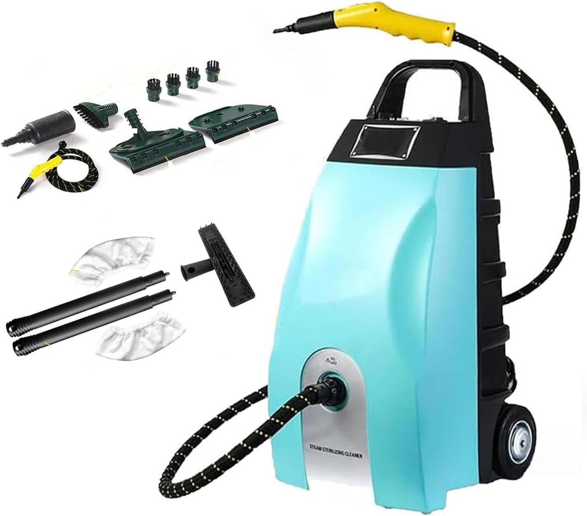 Stoomreiniger Lyjiangxin, 3000 W, met 3,5 l tank, multifunctionele stoomreiniger, snel opwarmen, voor huisreiniging, auto