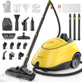 Expertcun Stoomreiniger Heavy Duty, 1500 W hoge temperatuur dweil, 1,4 l draagbare tank, met 26 accessoires, chemicaliënvrije reiniging, voor vloeren