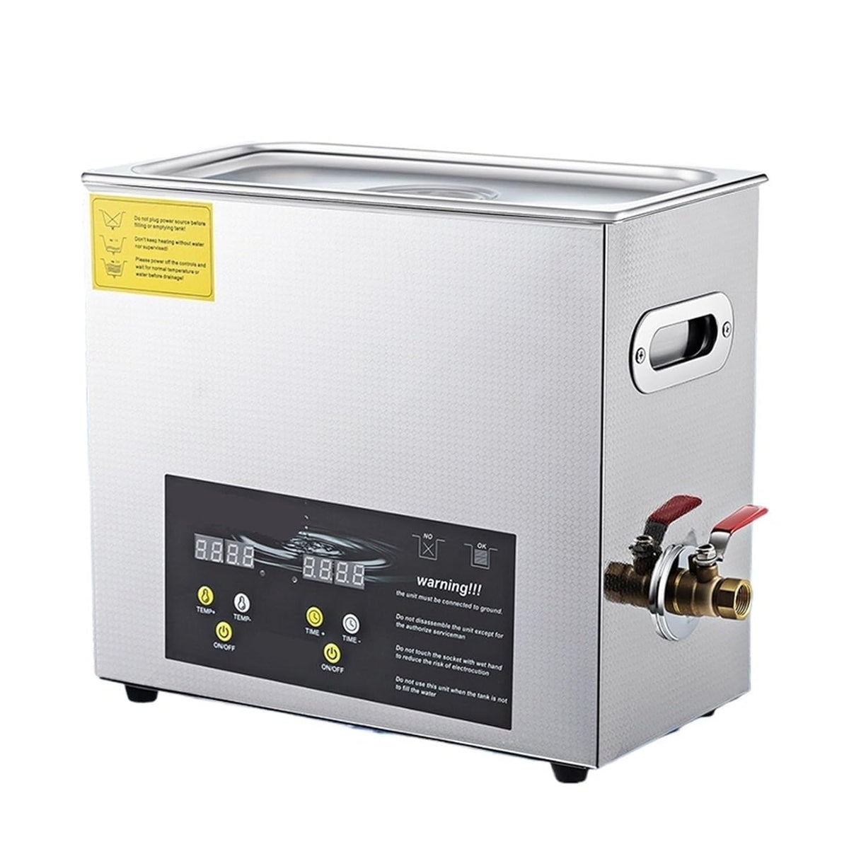 Tecjhjz Ultrasone reiniger Reinigingsmachine, 6L Cleaner Draagbare Wassen, Met Ontluchting Functie Bad Vaatwasser Huishoudelijke Apparaat