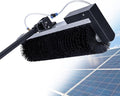 Plumeaus Precistech Elektrische Wasborstel Roterend, 3.5m-7.5m(5.5m), voor Zonnepanelen en Glaswerk, Telescoopstang, met Watertoevoer, voor Daken