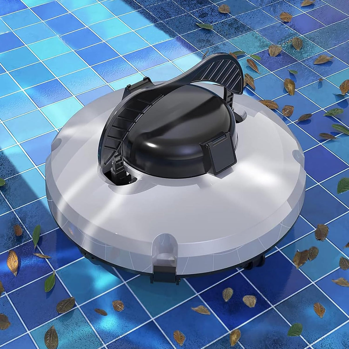 Zwembadrobot Dfdieratve Draadloze Automatische Zwembadreiniger, 220V, Zwembadreinigingsrobot, Volautomatische Zwembadstofzuiger Zwembadreinigerrobot