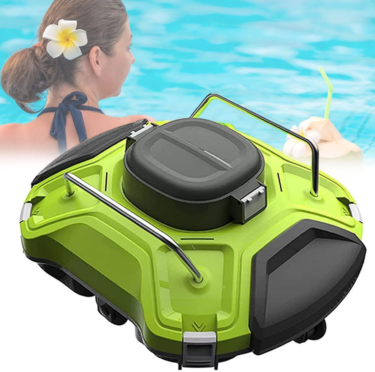 Zwembadrobot Zxsyyds Volledig Automatische Zwembadreinigingsrobot, Volledig Automatisch Robotachtig Zwembadreiniger Wandklimmen Onder Waterreiniger