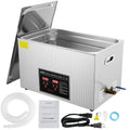 Vevor Ultrasone reiniger, 600 W, 30 l, 0-30 minuten, roestvrij staal, ultrasoon reinigingsapparaat, met digitaal display, ultrasone reiniging, brillen
